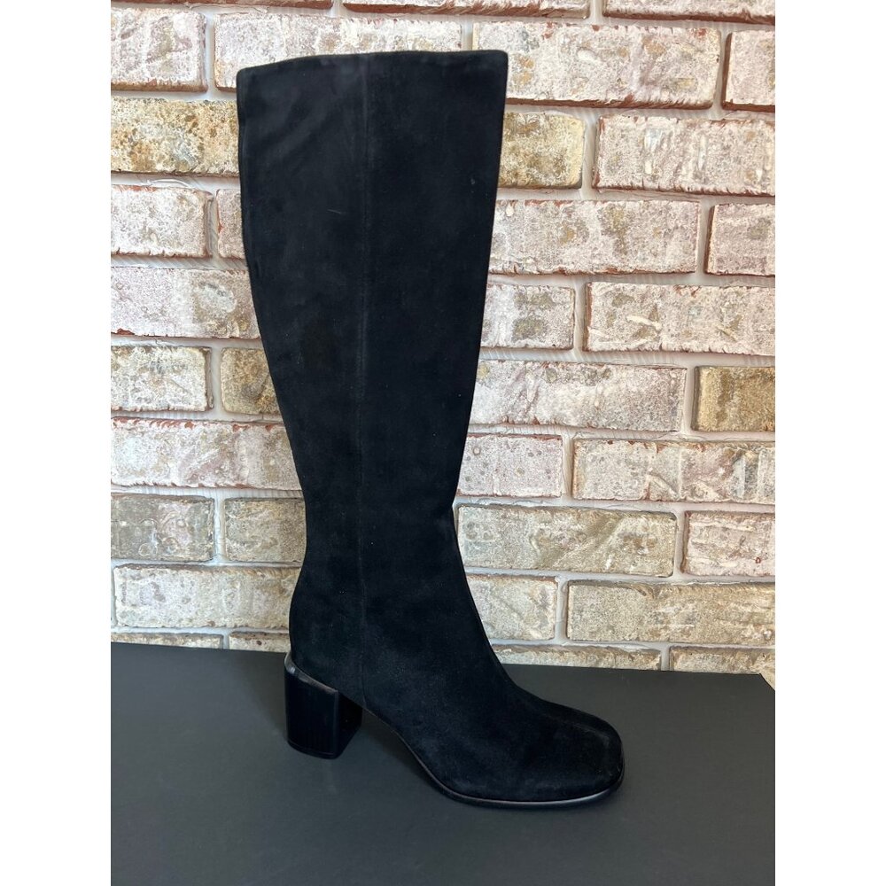 NEW Vince Maggie black suede Knee High Boots size 6.5 - Picture 9 of 12